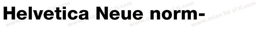 Helvetica Neue norm字体转换